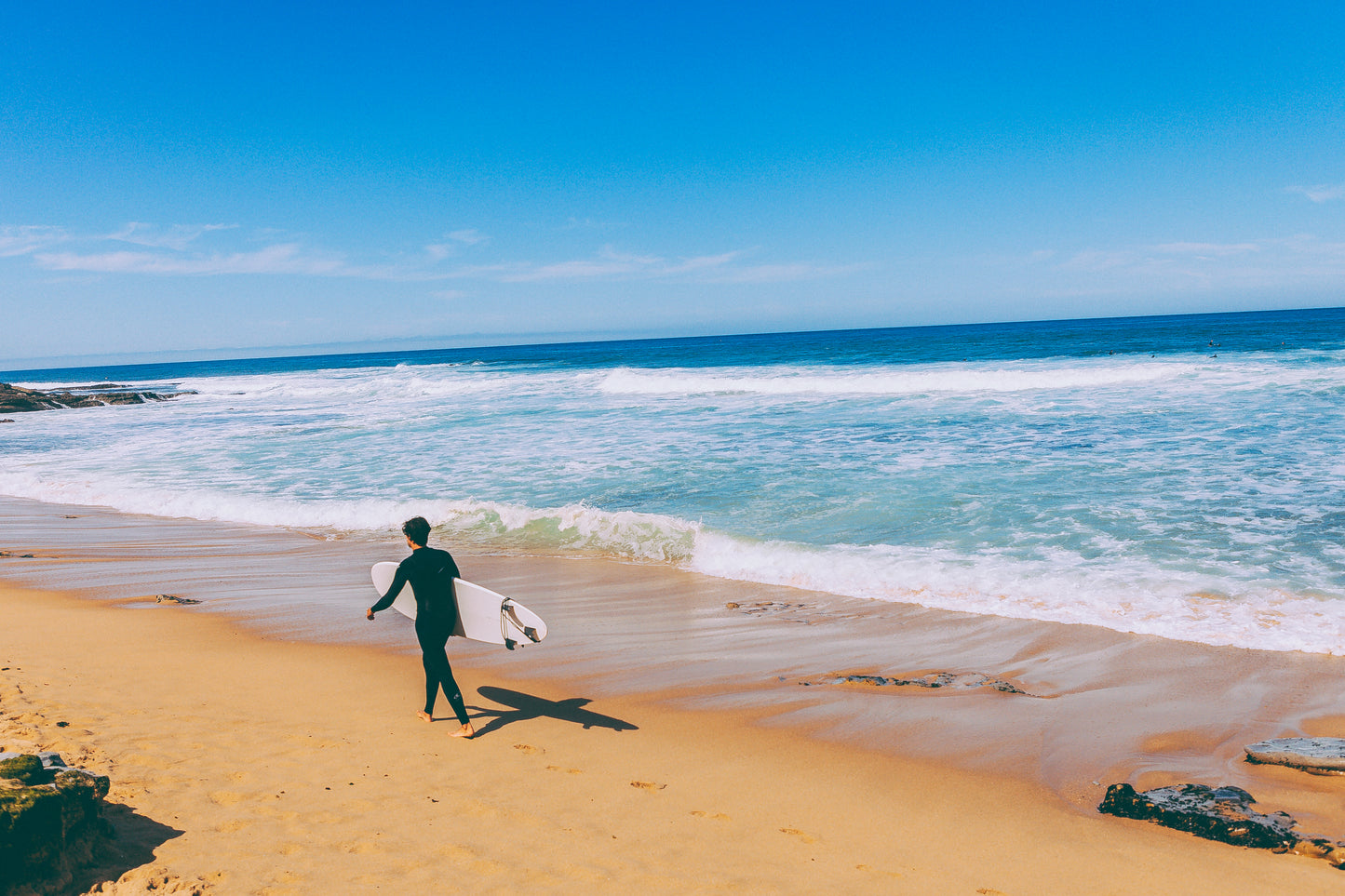 Surfer in Nazaré, Portugal